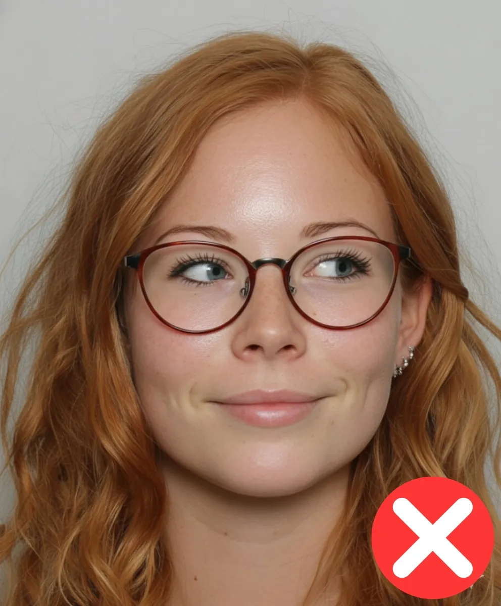 Person schaut nicht in die Kamera