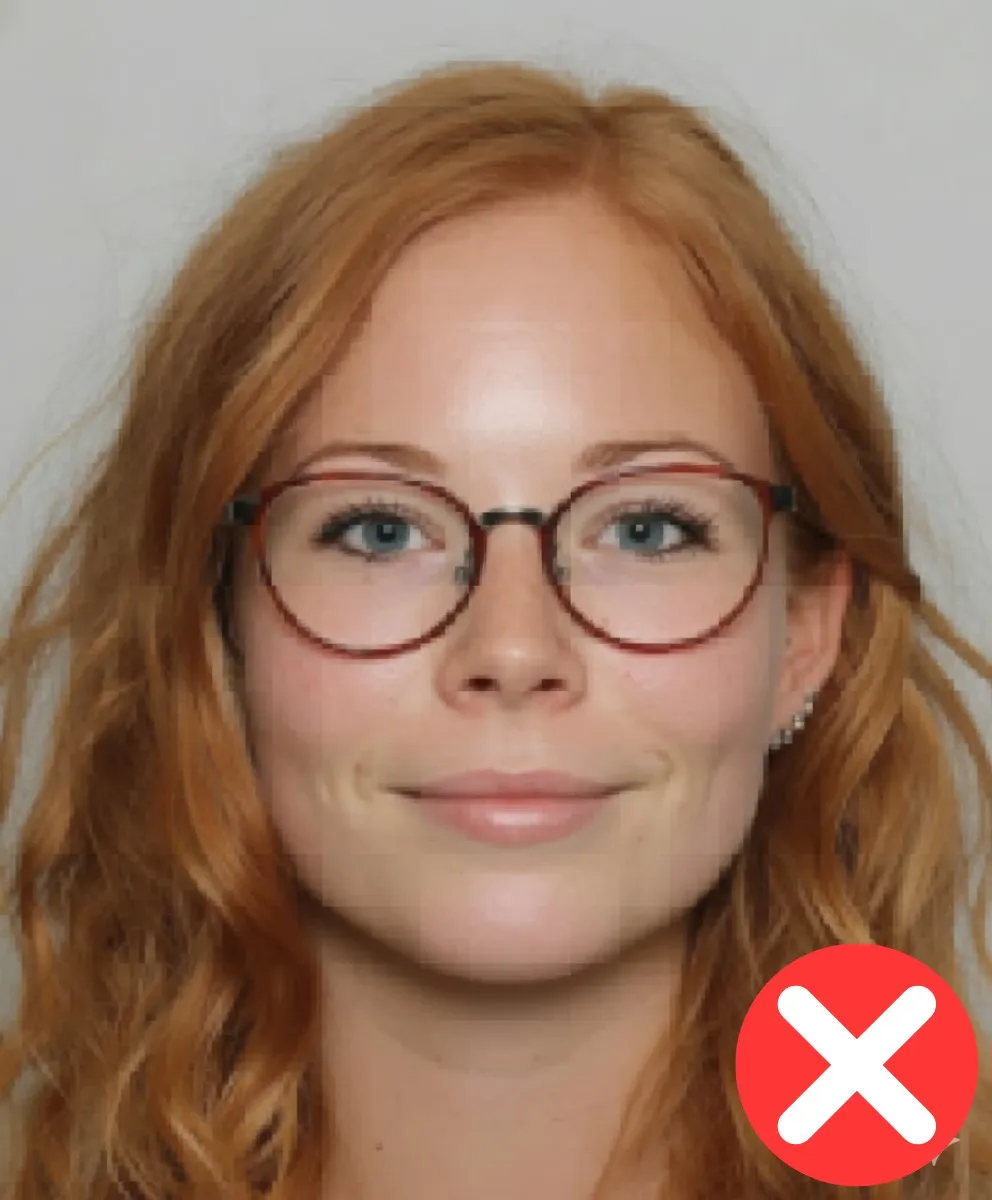 Passfoto ist verpixelt